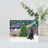 Cartes Pour Fêtes Annuelles Black H-noir de Magic Poodle (Debout devant)