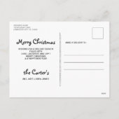 Cartes Pour Fêtes Annuelles Black Lab Cardinal de Noël - adorable chien du Lab (Dos)