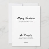 Cartes Pour Fêtes Annuelles Black Lab Christmas Cardinal - Labrador mignon chi (Dos)