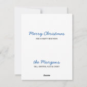 Cartes Pour Fêtes Annuelles Black Lab Joyeux Noël Labrador mignon Chien chiot (Dos)