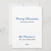 Cartes Pour Fêtes Annuelles Black Lab Joyeux Noël Labrador mignonne Chien Père (Dos)