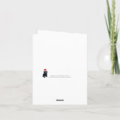 Cartes Pour Fêtes Annuelles Black Lab Merry Christmas Labrador Puppy Père Noël (Dos)