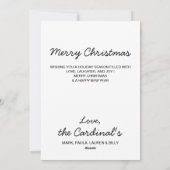 Cartes Pour Fêtes Annuelles Black Labrador Retriever Christmas Puppy mignon Ch (Dos)