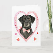 Cartes Pour Fêtes Annuelles Black Labrador Valentine Day Chien Maman Amour Cad (Devant)