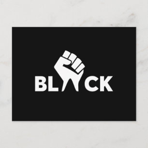 Cartes Pour Fêtes Annuelles Black Lives Matt Black Avec Main