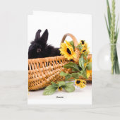 Cartes Pour Fêtes Annuelles black rabbit (Dos)