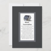 Cartes Pour Fêtes Annuelles Black Tourmaline Crystal Signification Bijoux Disp (Devant)