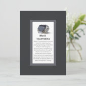 Cartes Pour Fêtes Annuelles Black Tourmaline Crystal Signification Bijoux Disp (Debout devant)