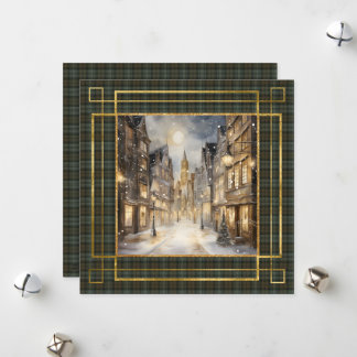 Cartes Pour Fêtes Annuelles Black Watch Weathered Scottish Tartan Christmas 