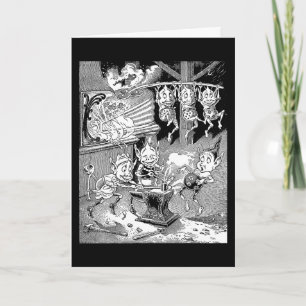 Cartes Pour Fêtes Annuelles Blacksmith Gnome à la forge