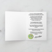 Cartes Pour Fêtes Annuelles blague drôle fait don d'un lama en ton nom (Intérieur)