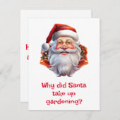 Cartes Pour Fêtes Annuelles Blagues de Noël (Devant / Derrière)
