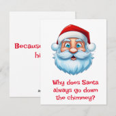 Cartes Pour Fêtes Annuelles Blagues de Noël (Devant / Derrière)