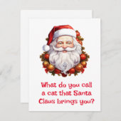 Cartes Pour Fêtes Annuelles Blagues de Noël (Devant / Derrière)