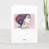 Cartes Pour Fêtes Annuelles Blanc de neige (Dos)