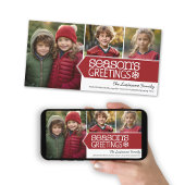 Cartes Pour Fêtes Annuelles Blanc rouge Joyeuses Fêtes - 3 photos