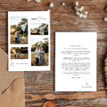 Cartes Pour Fêtes Annuelles Blanc Simple moderne Noël Quatre photos Collage<br><div class="desc">Voici notre design de carte de vacances White Simple Modern Christmas Four Photo Collage, où la simplicité rencontre l'élégance avec une touche de charme de Noël. Offrant une esthétique blanche et noire éclatante qui apporte un sentiment de sophistication propre à vos vacances, en faisant un choix contemporain pour ceux qui...</div>