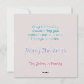 Cartes Pour Fêtes Annuelles Blanche-Neige simple (Dos)