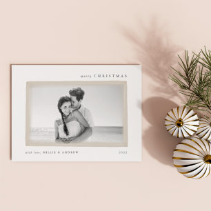 Cartes Pour Fêtes Annuelles Blé Photo de Noël rêveuse et joyeuse