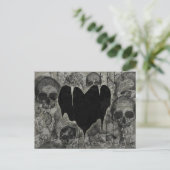 Cartes Pour Fêtes Annuelles Bleak Heart Gothique Valentine (Debout devant)