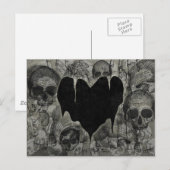 Cartes Pour Fêtes Annuelles Bleak Heart Gothique Valentine (Devant / Derrière)
