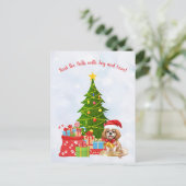 Cartes Pour Fêtes Annuelles Blenheim Cavalier Noël du roi Charles Spaniel (Debout devant)