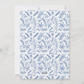 Cartes Pour Fêtes Annuelles Blessures de Noël Script bleu photo multiple (Dos)