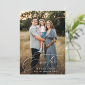 Cartes Pour Fêtes Annuelles Blessures de Pâques élégantes Photo (Debout devant)