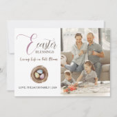 Cartes Pour Fêtes Annuelles Blessures de Pâques modernes et élégantes Script P (Devant)