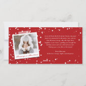 Cartes Pour Fêtes Annuelles Blessures Script Noël Religieux Élégant Photo (Dos)