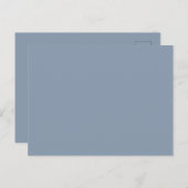 Cartes Pour Fêtes Annuelles Bleu (Devant / Derrière)