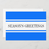 Cartes Pour Fêtes Annuelles Bleu Bleu Bleu Joyeuses Fêtes Bleu Bleu Bleu Bleu  (Devant / Derrière)