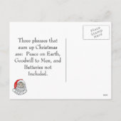 Cartes Pour Fêtes Annuelles Bleu épicéa (Dos)