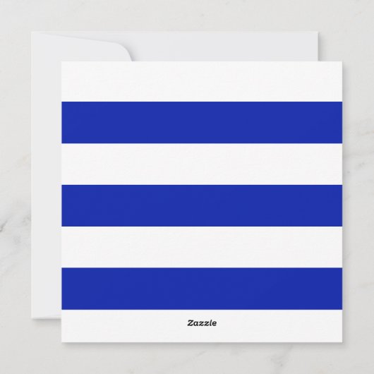 Cartes Pour Fêtes Annuelles Bleu et blanc Élégant Script Happy Hanoukka (Dos)