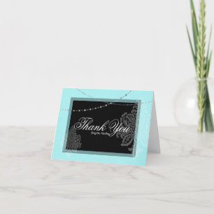 Cartes Pour Fêtes Annuelles Bleu et noir