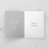 Cartes Pour Fêtes Annuelles Bleu et rouge Joyeux Noël vous aime (Intérieur)