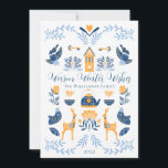Cartes Pour Fêtes Annuelles Bleu hybride | Jaune Unique Chaleureux Souhaits D'<br><div class="desc">Idéal pour vos voeux de vacances d'hiver,  ce design éditable unique "Chaleureux Souhaits d'hiver" présente un ensemble de graphiques de style hygge disposés en un motif unique qui est douillet et gai. Conception composite par Holiday Hearts Designs.</div>