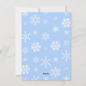 Cartes Pour Fêtes Annuelles Bleu mignon nuits Silent bundle de joie (Dos)