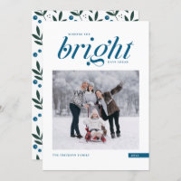 Bleu moderne Script brillant Jours avant la photo