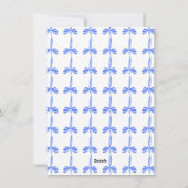 Cartes Pour Fêtes Annuelles Bleu ruban Monogramme Photo Grandmillénium (Dos)