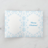 Cartes Pour Fêtes Annuelles Bleu russe. Meowy Noël. (Intérieur)