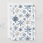 Cartes Pour Fêtes Annuelles Bleu rustique Marié & Joyeux photo Newlysée (Dos)