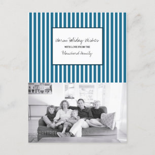 Cartes Pour Fêtes Annuelles Bleu Vertical Festipe Photo de vacances