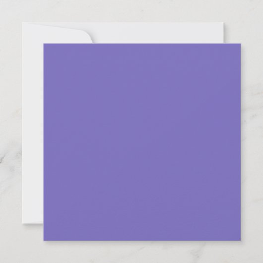 Cartes Pour Fêtes Annuelles Bleu-violet (Crayola) (couleur solide) (Devant)