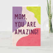 Cartes Pour Fêtes Annuelles Blob couleur moderne (Devant)