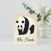 Cartes Pour Fêtes Annuelles Bloc couleur Panda (Debout devant)