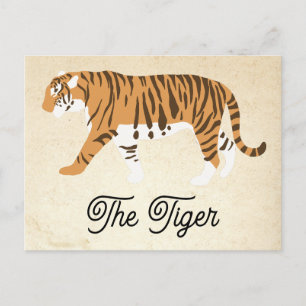Cartes Pour Fêtes Annuelles Bloc couleur tigre