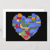 Cartes Pour Fêtes Annuelles Bloc de constructeur maître Brique de construction (Devant / Derrière)