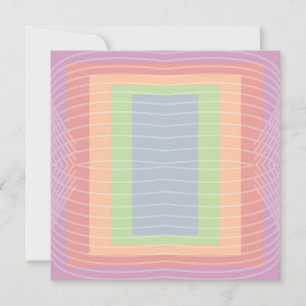 Cartes Pour Fêtes Annuelles Bloc de couleur pastel de gâteau de bonbons