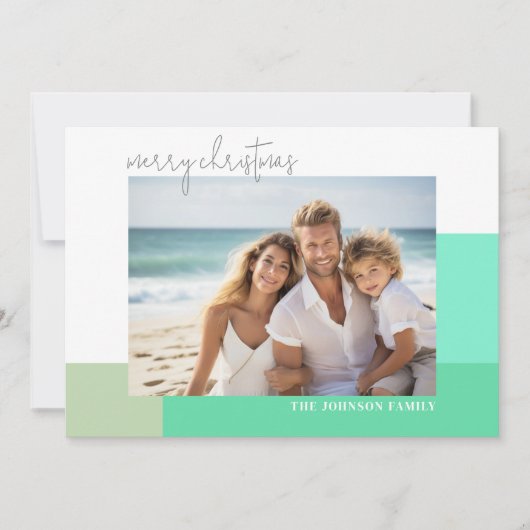 Cartes Pour Fêtes Annuelles Blocs de couleurs translucides minimaux - Script (Devant)